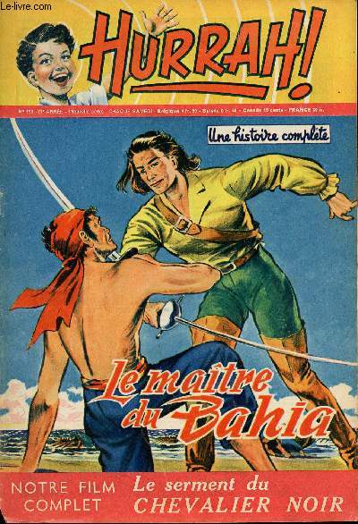 Hurrah ! - nouvelle srie - n 113 - 17 dcembre 1955 - Le matre du Bahia - Le serment du Chevalier noir