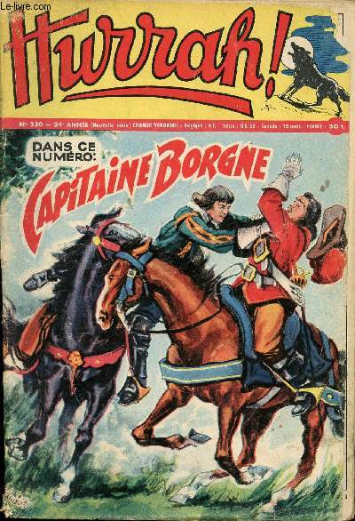 Hurrah ! - nouvelle srie - n 230 - 14 mars 1958 - Capitaine Borgne - Trois heures dix pour Yuma - Rassemblement  la coupe B4
