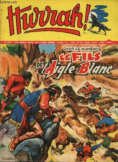 Hurrah ! - nouvelle srie - n 256 - 12 septembre 1958 - Le fils de l'Aigle-Blanc