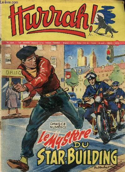 Hurrah ! - nouvelle srie - n 260 - 10 octobre 1958 - Le mystre du Star-Building