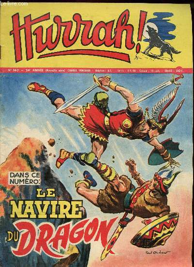 Hurrah ! - nouvelle srie - n 263 - 31 octobre 1958 - La navire du Dragon