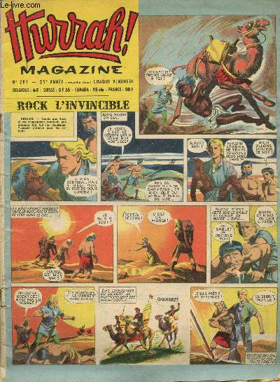 Hurrah ! Magazine - nouvelle srie - n 291 - 15 mai 1959 - Le trsor du pendu L'inconnu au triangle