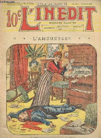 L'indit, magazine illustr - n 63 - 24 juillet 1913 - L'amoureuse par Louis d'Hrissart