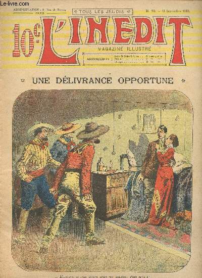 L'indit, magazine illustr - n 70 - 11 septembre 1913 - Une dlivrance Opportune par Grenville Hammerton