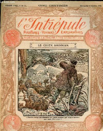 L'intrpide - n 21 - 9 octobre 1910 - Le chien Shookum par Stanley Gordon
