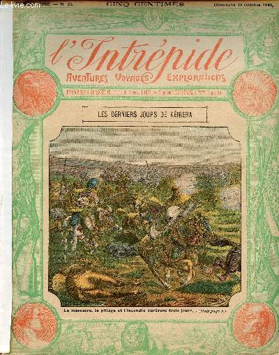 L'intrpide - n 22 - 16 octobre 1910 - Les derniers jours de Knira par Gaston Sauvre