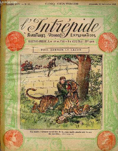 L'intrpide - n 27 - 20 novembre 1910 - Phil Gordon le lchepar Capitaine Frank Shaw