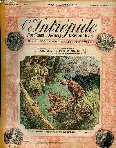 L'intrpide - n 63 - 30 juillet 1911 - Tomb dans une bande de brigands par Coleman