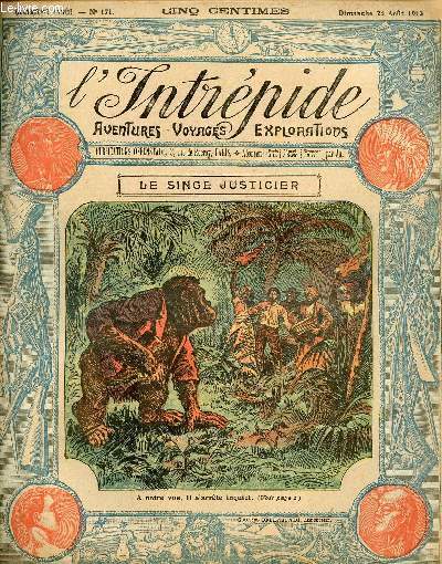 L'intrpide - n 171 - 24 aot 1913 - Le singe justicier par Henri Sauvre