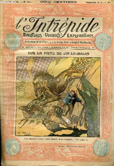 L'intrpide - n 243 - 18 avril 1915 - Sur la piste de Jim-le-Malinpar Colin Newcombe