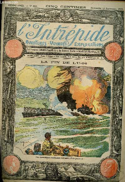L'intrpide - n 264 - 12 septembre 1915 - La fin de l'U-34 par Paul Darcy