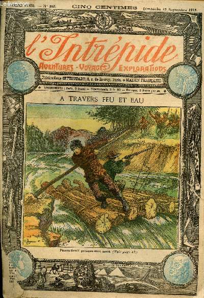 L'intrpide - n 265 - 19 septembre 1915 - A travers Feu et Eau par Thompson Cross