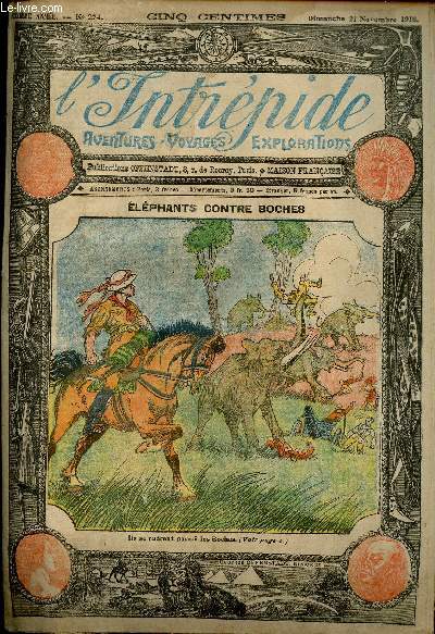 L'intrpide - n 274 - 21 novembre 1915 - Elephants contre boches par Jos Moselli