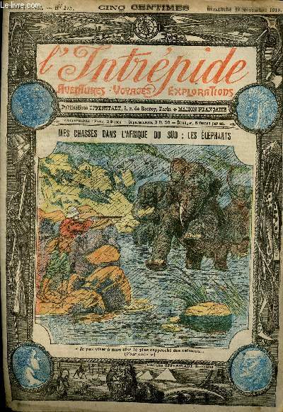 L'intrpide - n 275 - 28 novembre 1915 - Mes chasses dans l'Afrique du sud : les lphants par HM Barry