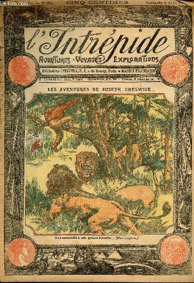 L'intrpide - n 294 - 9 avril 1916 - Les aventures de Joseph Creswick par H.W. Martin