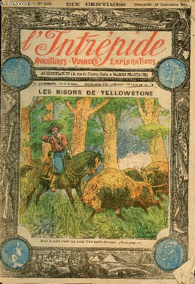 L'intrpide - n 369 - 16 septembre 1917 - Les bisons de Yellowstone