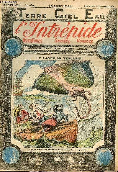 L'intrpide - n 428 - 3 novembre 1918 - Le lagon de Tefuari par Jos Moselli