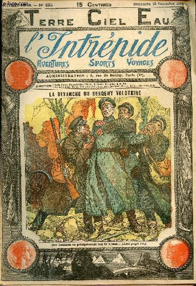 L'intrpide - n 435 - 22 dcembre 1918 - La revanche du sergent Volotkine par Pierre Adam