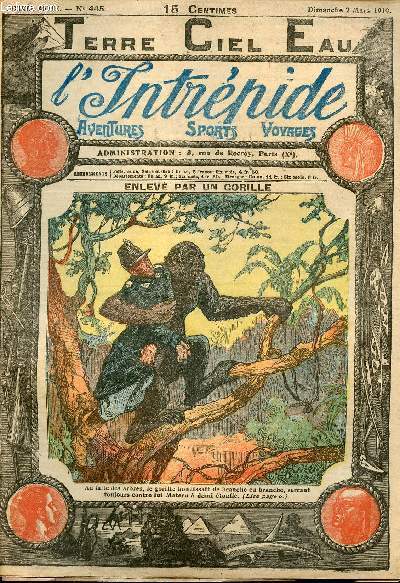 L'intrpide - n 445 - 2 mars 1919 - Enlevs par un gorille par Paul Darcy