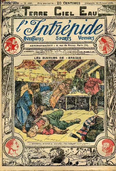 L'intrpide - n 495 - 15 fvrier 1920 - Les buveurs de Brague par P.A.