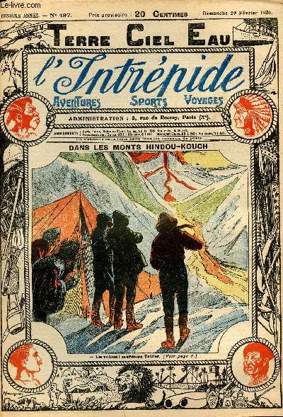 L'intrpide - n 497 - 29 fvrier 1920 - Dans les Monts Hindou-Kouch par Paul Salmon