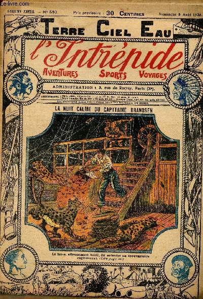 L'intrpide - n 520 - 8 aot 1920 - La nuit calme du Capitaine Brandsen