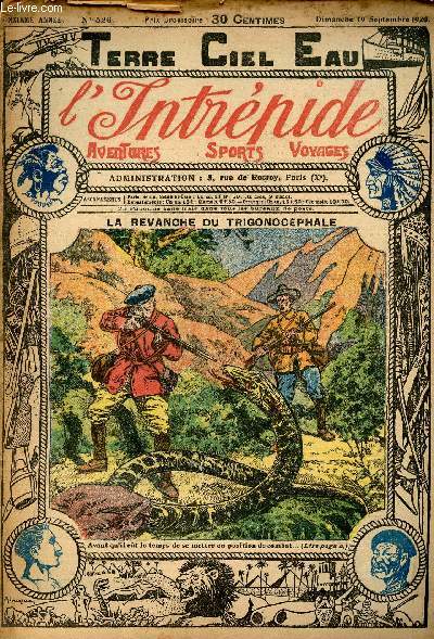 L'intrpide - n 526 - 19 septembre 1920 - La revanche du trigonocphale par Mme Cora Wilson-Stewart