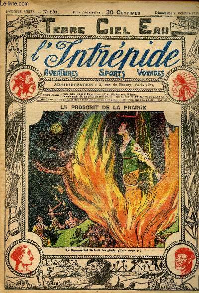 L'intrpide - n 581 - 9 octobre 1921 - Le proscrit de la prairie