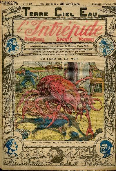 L'intrpide - n 618 - 25 juin 1922 - Du fond de la mer par Elie Monfort