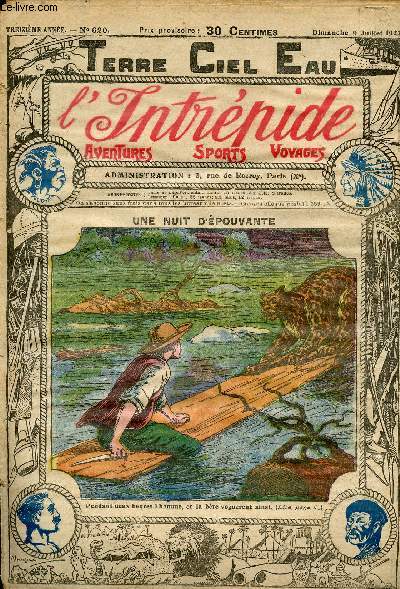 L'intrpide - n 620 - 9 juillet 1922 - Une nuit d'pouvante par Max Luirais