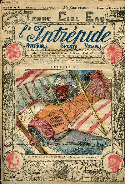 L'intrpide - n 621 - 16 juillet 1922 - Dicky par Jos Moselli