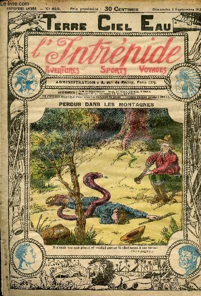 L'intrpide - n 628 - 3 septembre 1922 - Perdus dans les montagnes