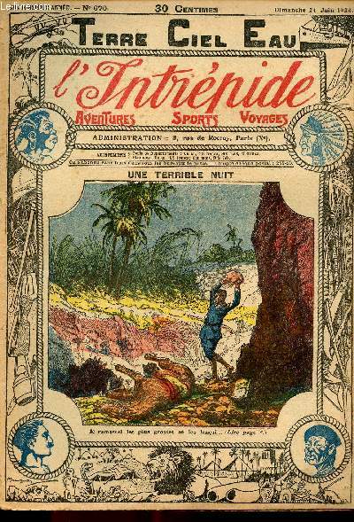 L'intrpide - n 670 - 24 juin 1923 - Une terrible nuit par Paul Darcy