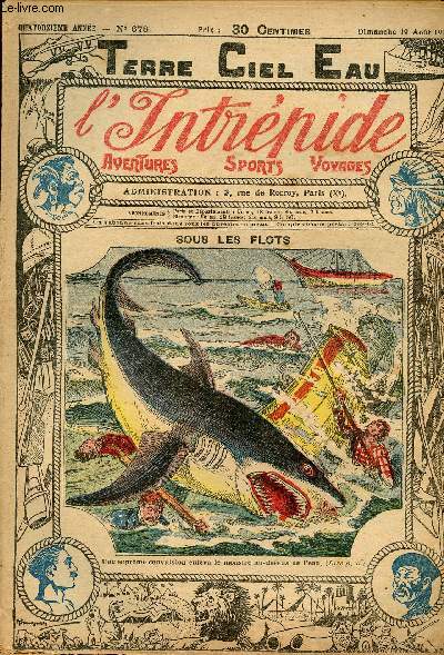 L'intrpide - n 678 - 19 aot 1923 - Sous les flots par Elie Monfort