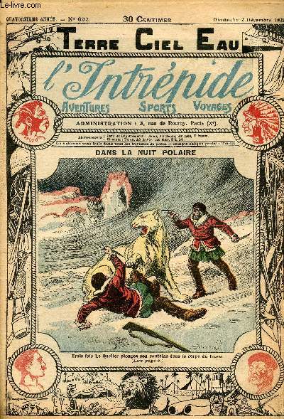 L'intrpide - n 693 - 2 dcembre 1923 - Dans la nuit polaire par Elie Monfort