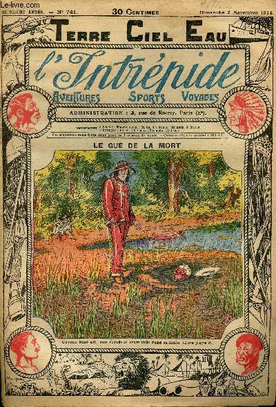 L'intrpide - n 741 - 2 novembre 1924 - Le gu de la mort par Fabien