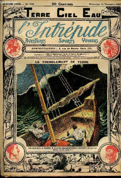 L'intrpide - n 743 - 16 novembre 1924 - Le tremblement de terre