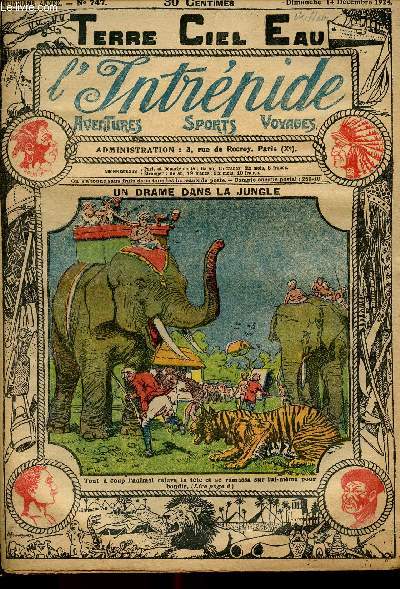 L'intrpide - n 747 - 14 dcembre 1924 - Un drame dans la jungle