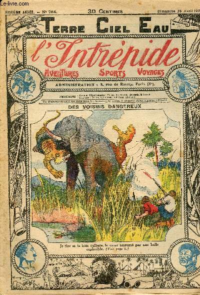 L'intrpide - n 766 - 26 avril 1925 - Des voisins dangereux par Gayar
