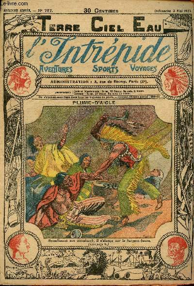 L'intrpide - n 767 - 3 mai 1925 - Plume-d'aigle par Eck-Bouillier