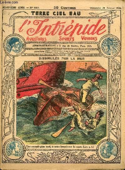 L'intrpide - n 810 - 28 fvrier 1926 - Dissimuls par la mer