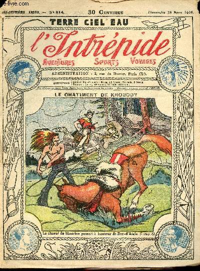 L'intrpide - n 814 - 28 mars 1926 - Le chtiment de Knobody par Francis Annemary