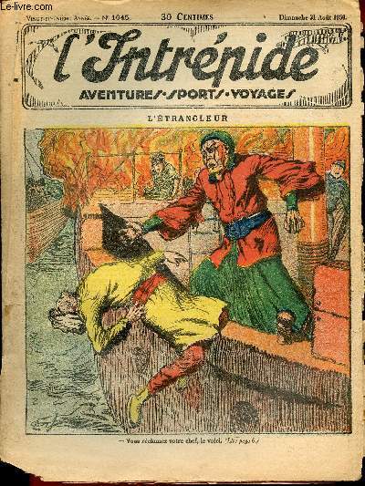 L'intrpide - n 1045 - 31 aot 1930 - L'trangleur par Nube