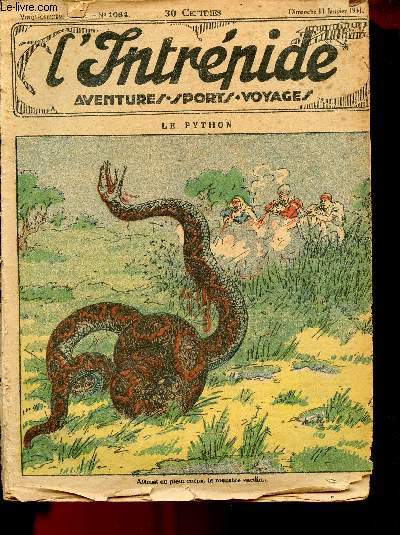 L'intrpide - n 1064 - 11 janvier 1931 - Le Python par Jean Caron