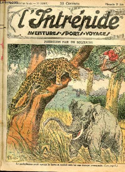 L'intrpide - n 1087 - 21 juin 1931 - Poursuivi par un solitaire par Francis Annemary