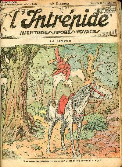 L'intrpide - n 1108 - 15 novembre 1931 - La lettre par Jacques Diamant