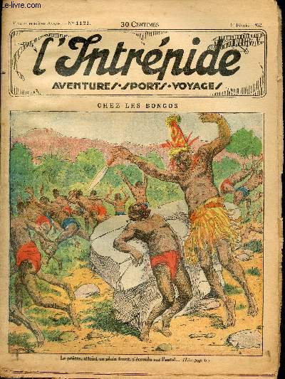 L'intrpide - n 1121 - 14 fvrier 1932 - Chez les Bongos par Fontany