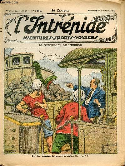 L'intrpide - n 1160 - 13 novembre 1932 - La vengeance du l'Hindou par Guy d'Armen