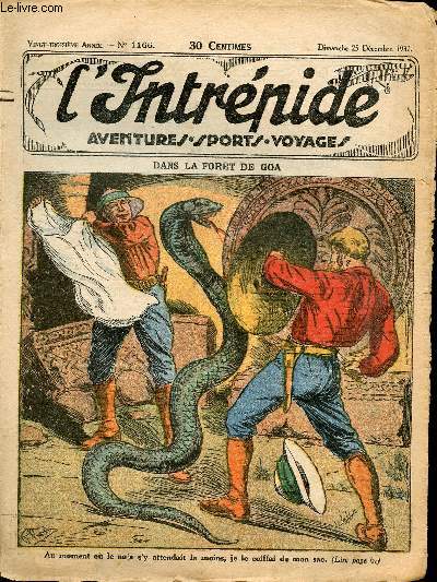 L'intrpide - n 1166 - 25 dcembre 1932 - Dans la fort de Goa par Guy d'Armen