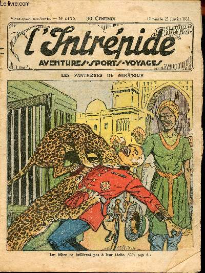 L'intrpide - n 1170 - 22 janvier 1933 - Les panthres de Mirnour par Eck-Bouillier
